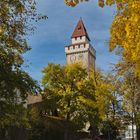 "Gemalter Turm" im Herbst