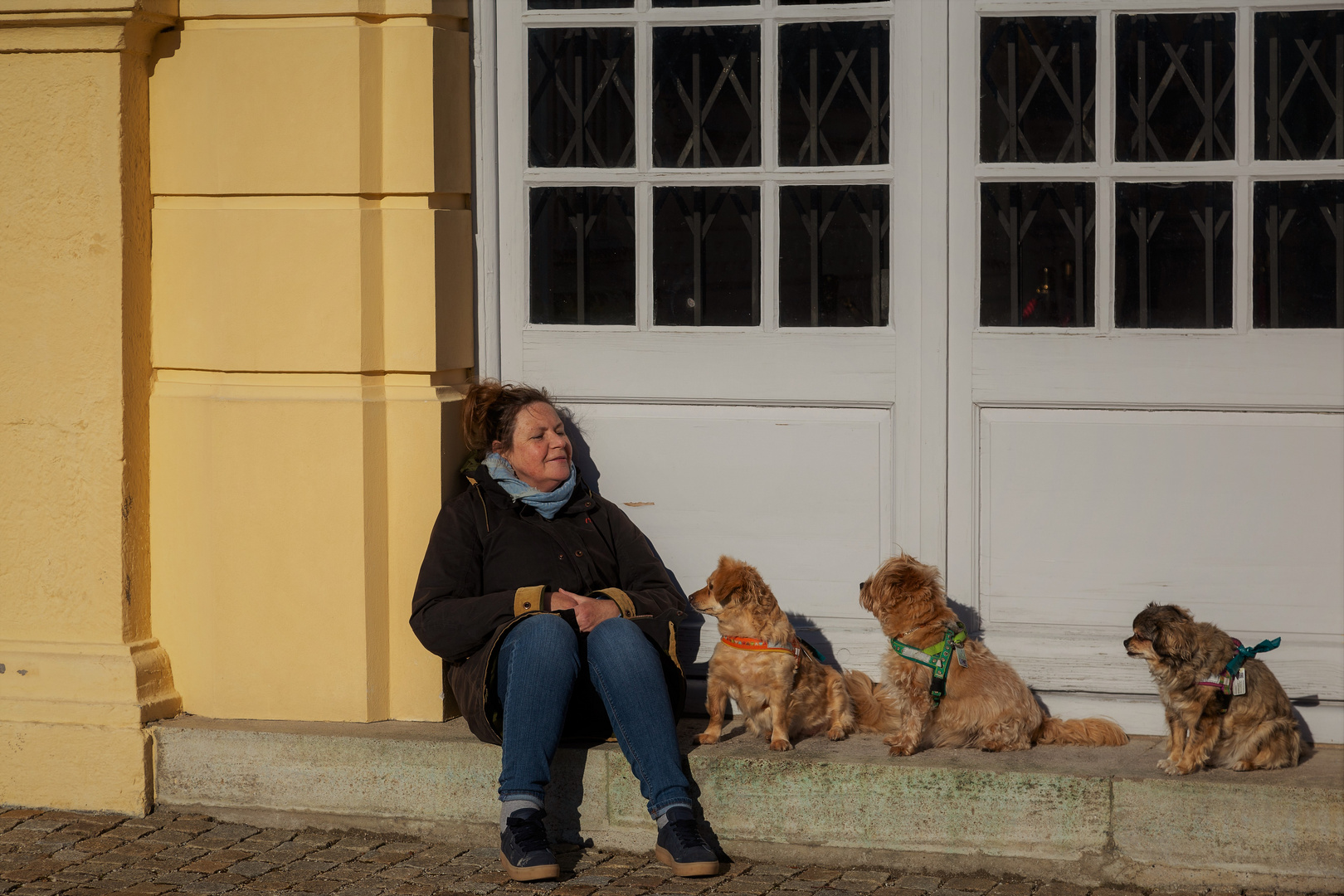 Gemeinsam die warmen Sonnenstrahlen geniessen....