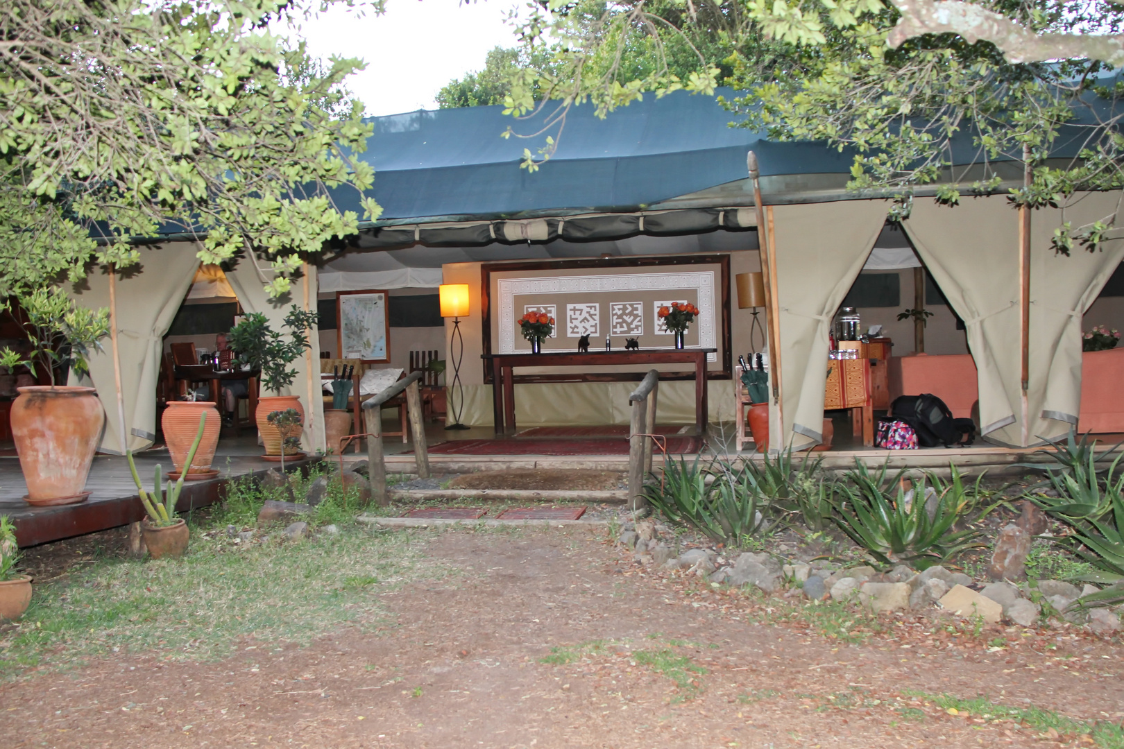 Gemeinschaftszelt im Kicheche Laikipia Camp Nr.1