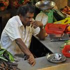 Gemüsehändler Central Market Port Louis Mauritius