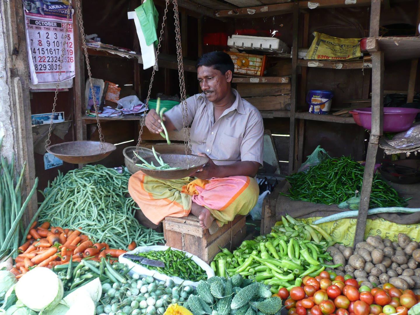 Gemüsemarkt in Ambalangoda / Sri Lanka