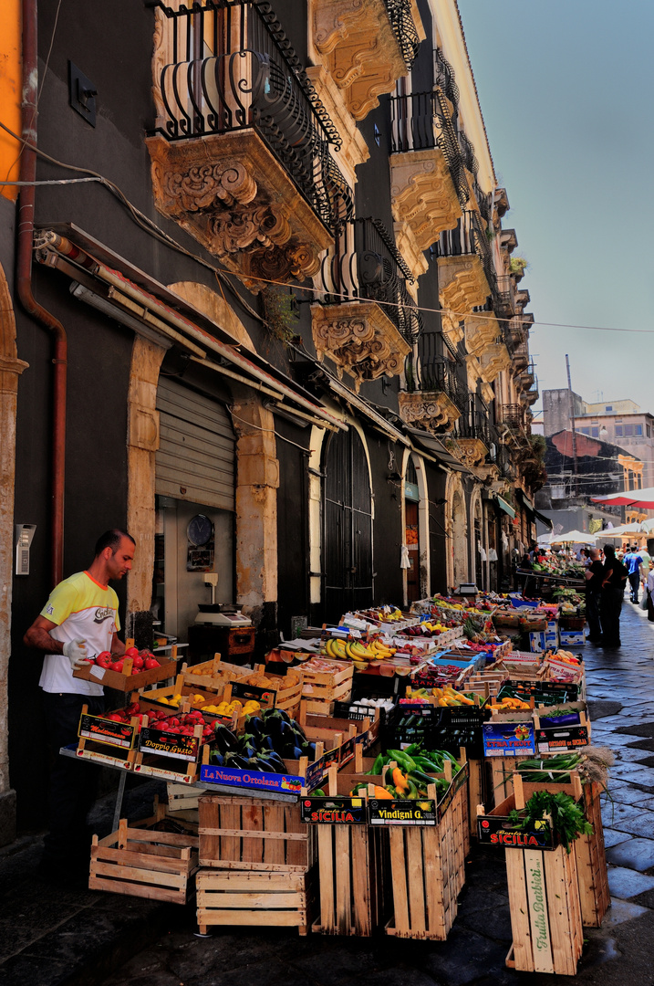 Gemüsemarkt in Catania