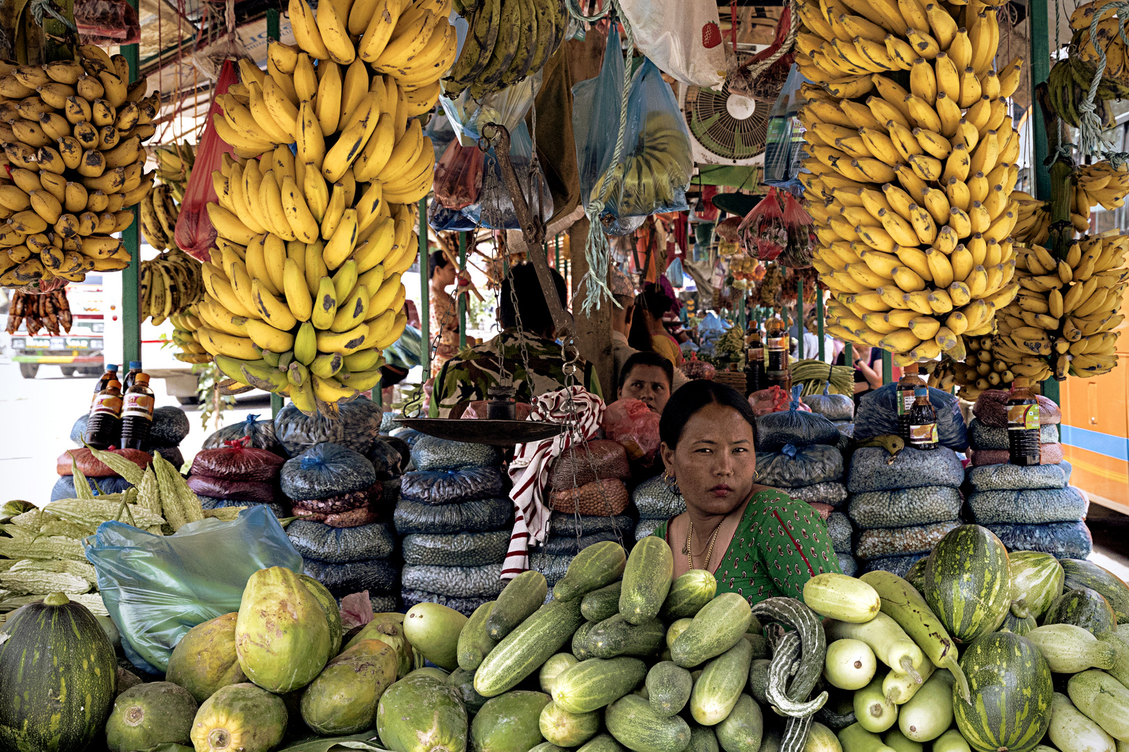 Gemüsestand in Nepal