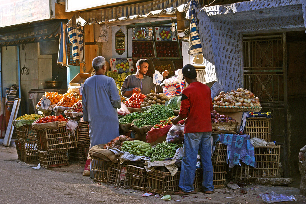 Gemüseverkäufer in Luxor