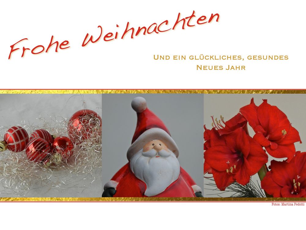 Gemütliche und entspannte Weihnachstage!