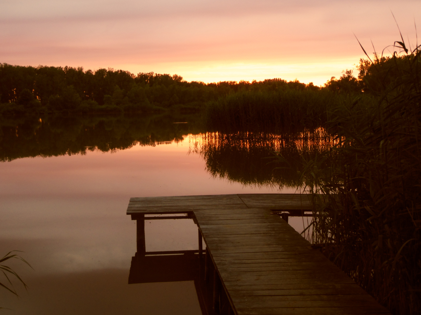 gemütlicher Sonnenuntergang