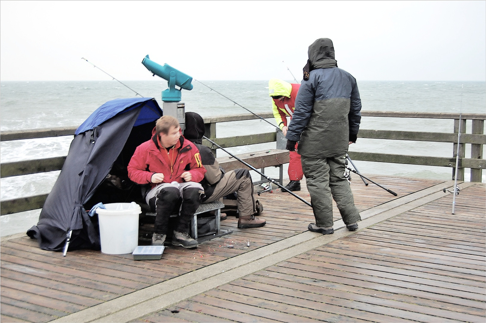 gemütliches Picknick am Meer -