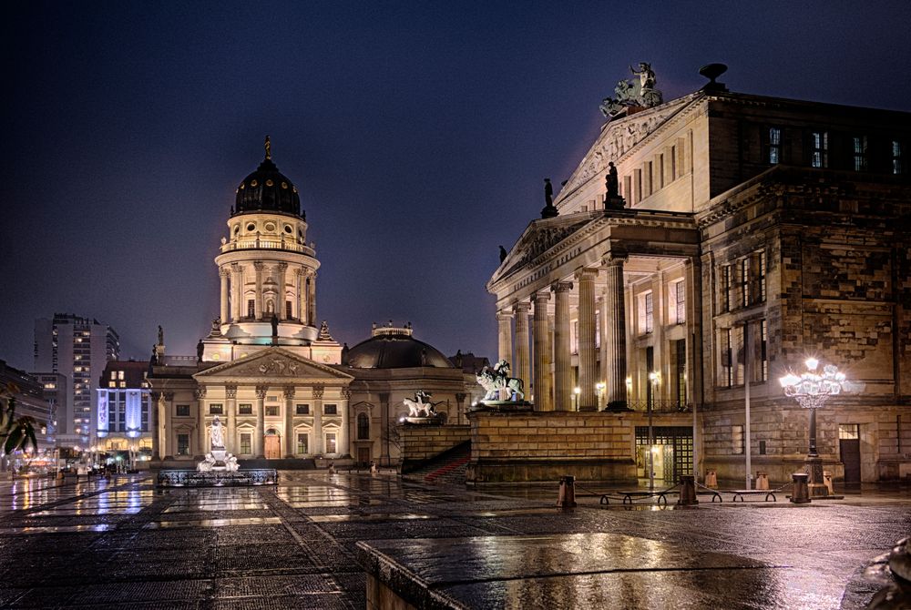 Gendarmenmarkt bei Regen