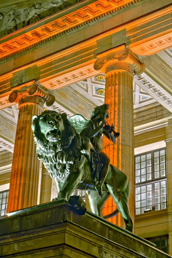 Gendarmenmarkt Berlin- Löwe- Festival of lights 2007