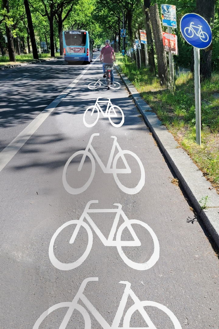 gender-neutraler Fahrradweg