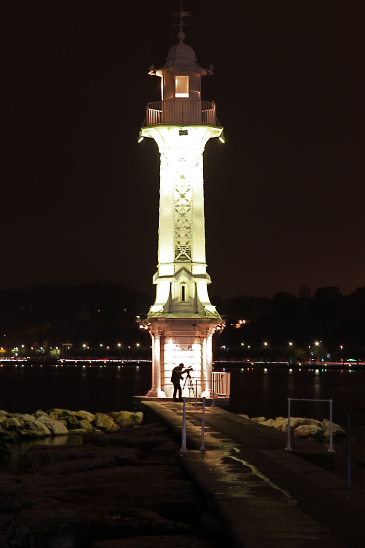 Geneva lighthouse camera man