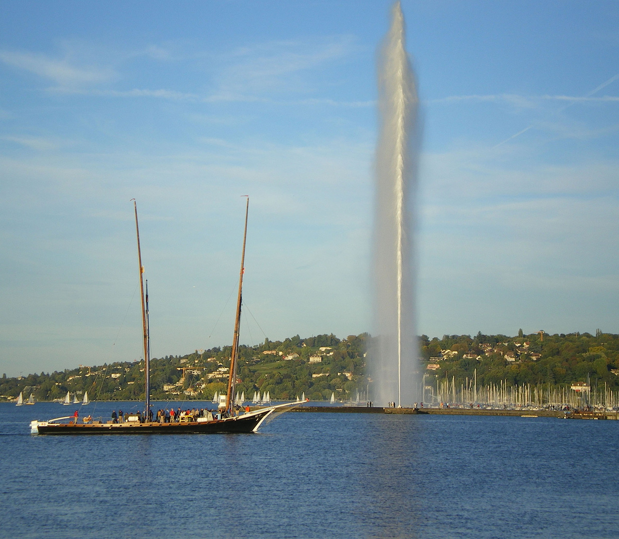 Genève et son jet d'eau