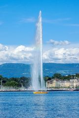 Genf mit seinem Springbrunnen