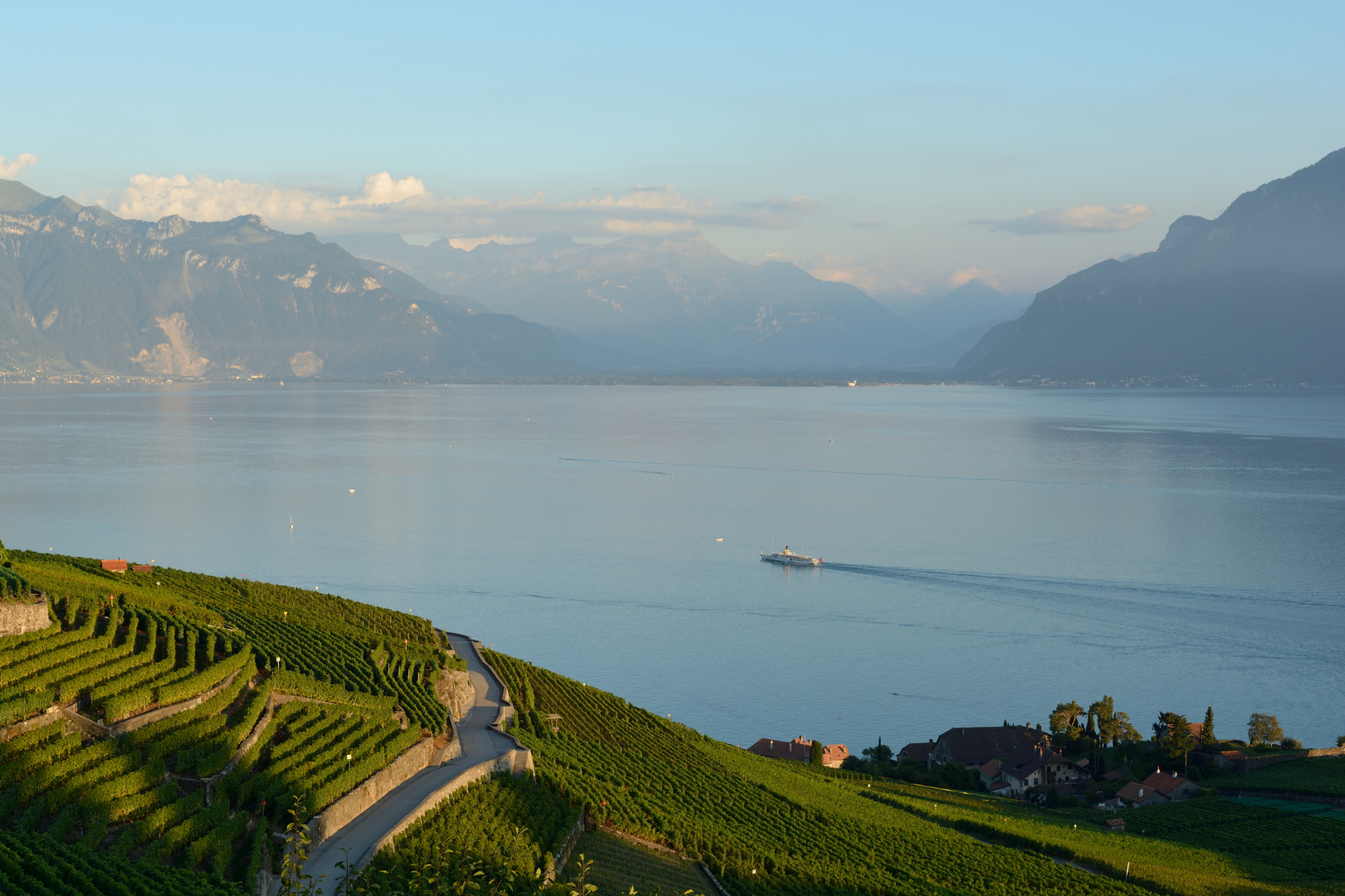 Genfersee am Abend