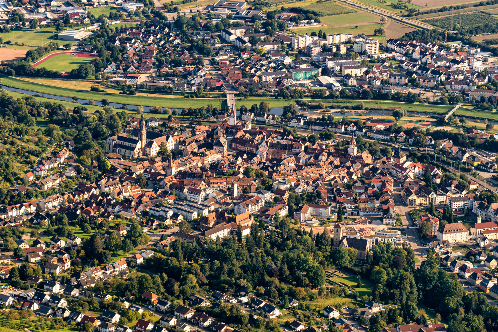 Gengenbach Ortsansicht aus Nordwesten 