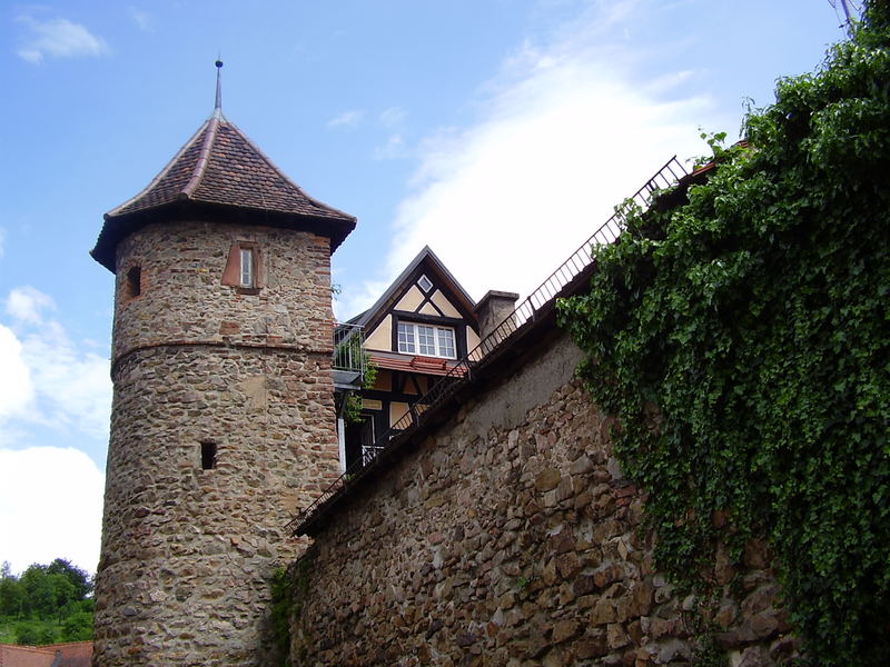 Gengenbach - Stadtmauer mit Turm