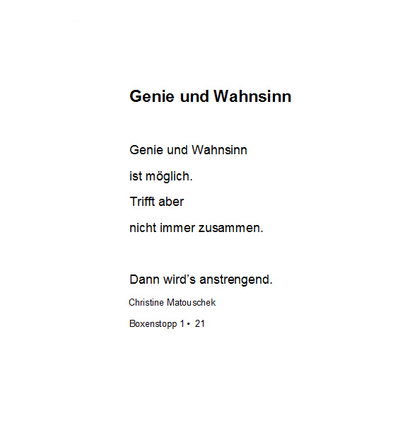 Genie und Wahnsinn - BS 1 - 21