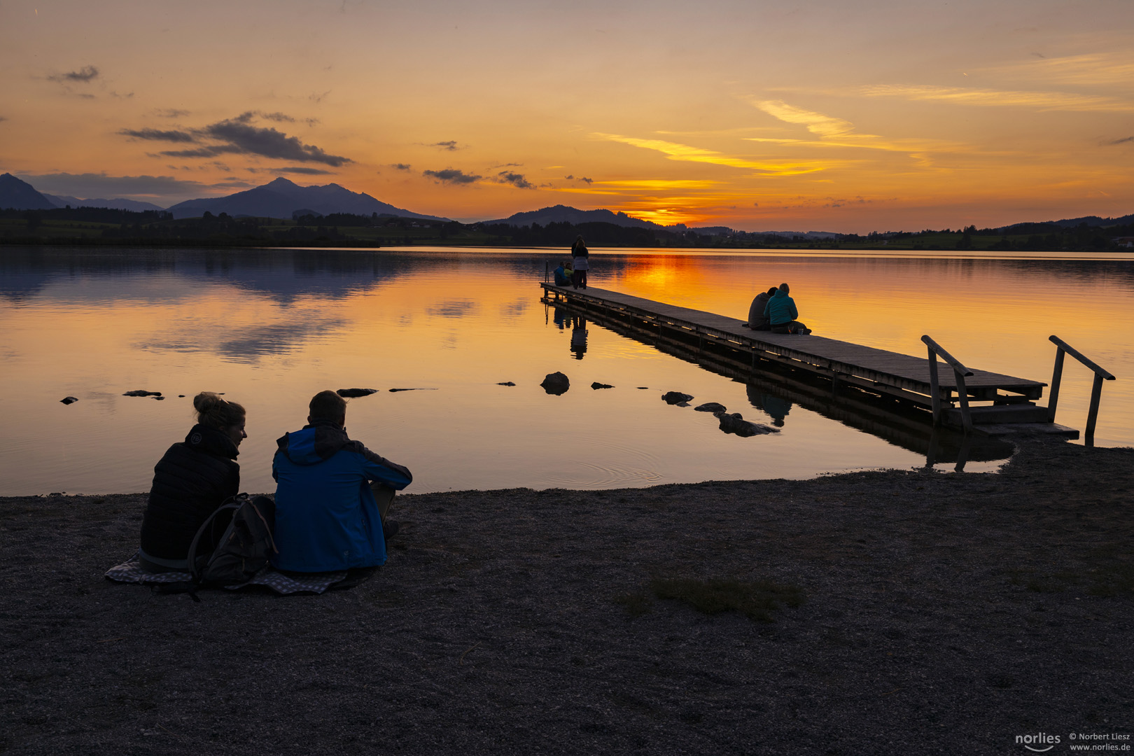 Genießer am Hopfensee