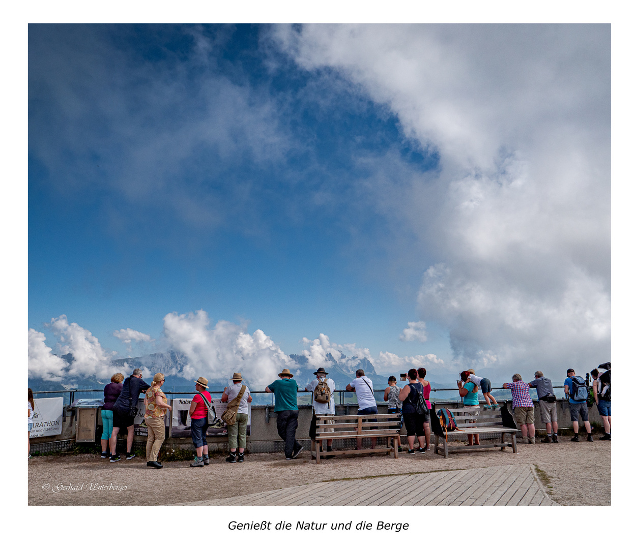 Genießt die Natur und die Berge