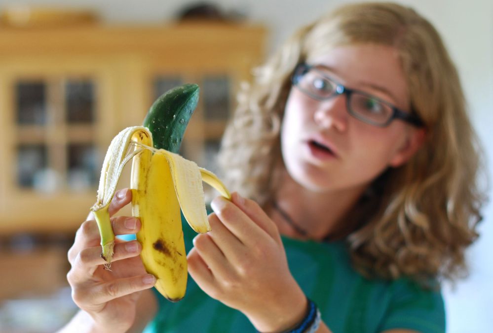 Genmanipulierte Bananen-Gurke