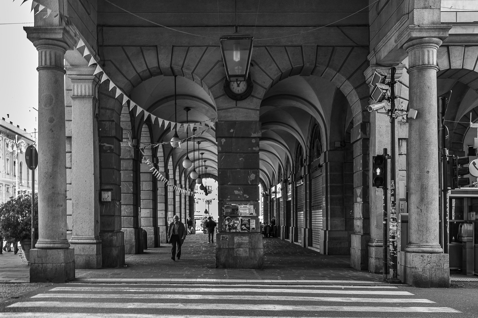 Genoa (Italy) - Porticoes of De Ferrari square