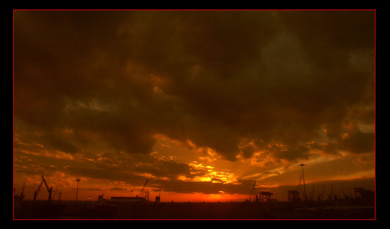 Genova al tramonto