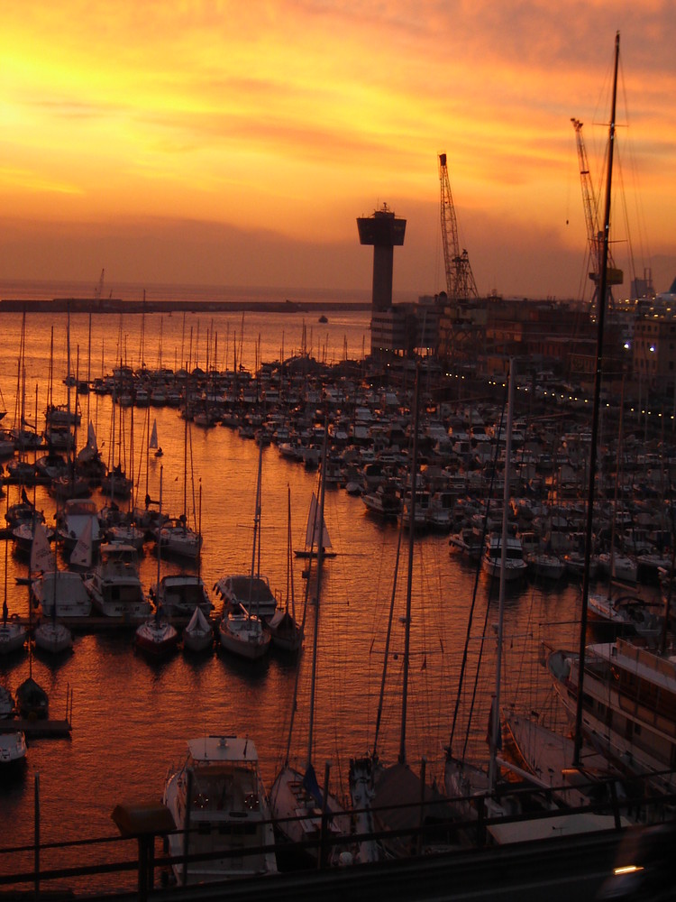 Genova sunset