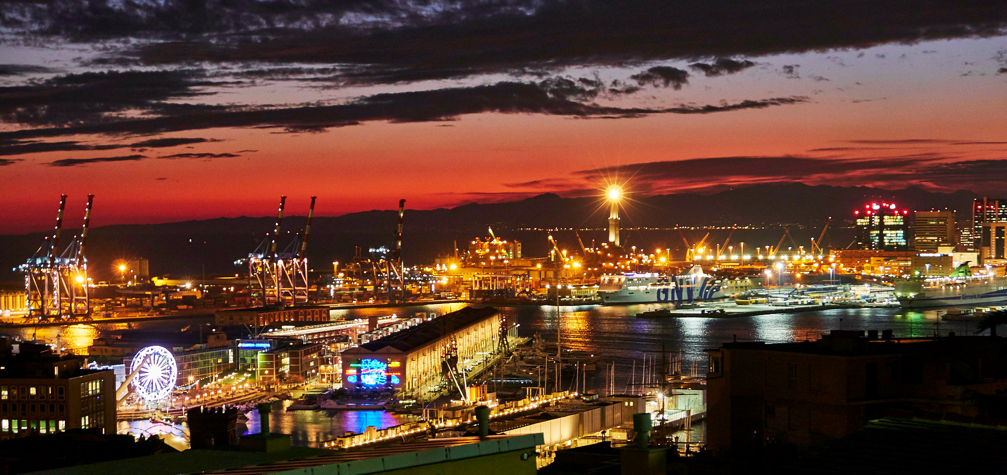 Genova, un tramonto