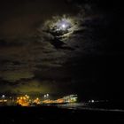 Genova.Porto di Pra'. Notte di luna