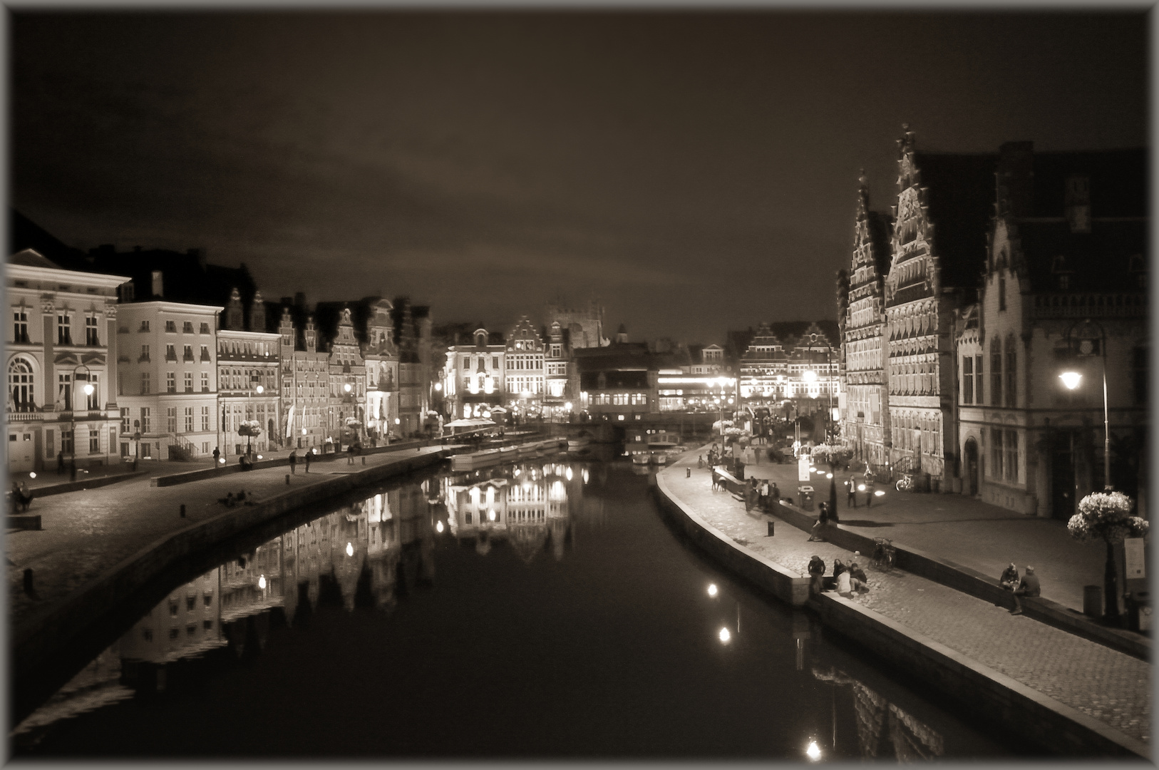 Gent am Abend - Gand le soir