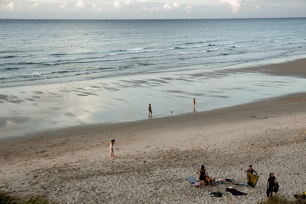 Gente en la playa