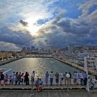 Genua Schiffsausfahrt Richtung Barcelona