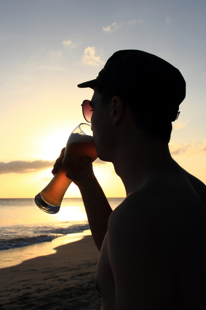 Genüsslicher Sonnenuntergang in Martinique