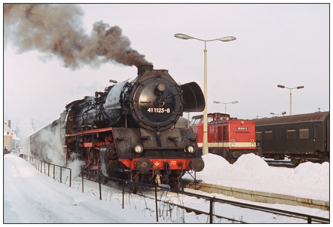 Genug Schnee in Saalfeld 1981 .......