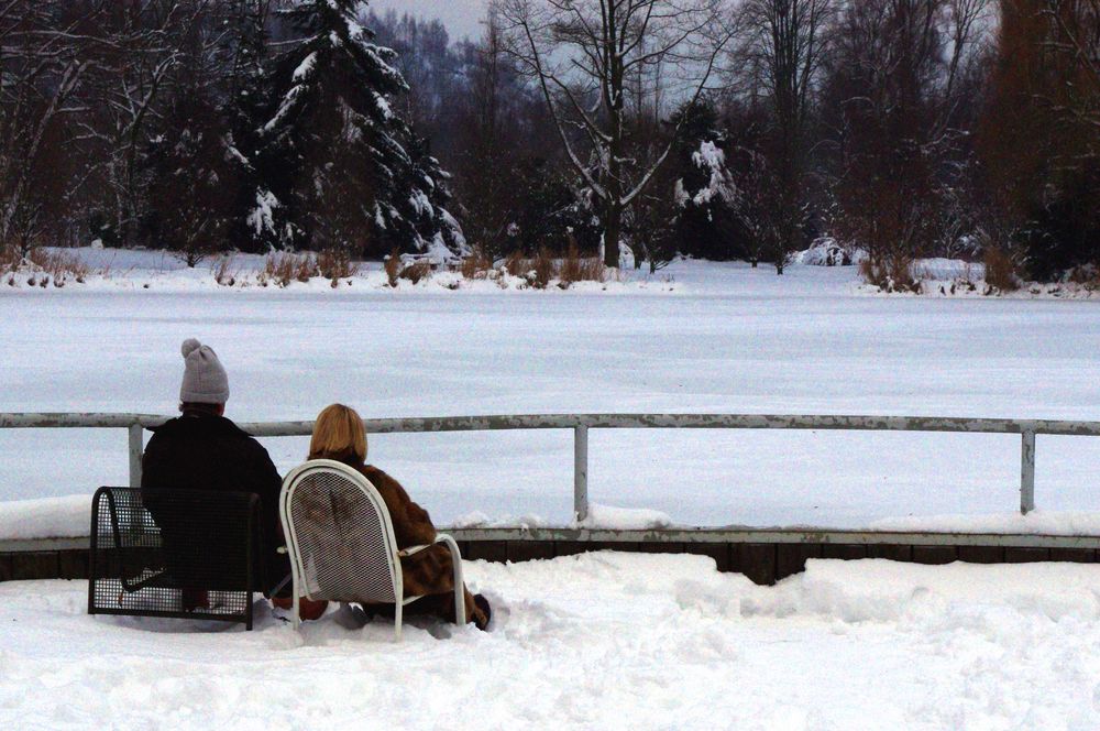 Genuß bei minus 2 Grad ...