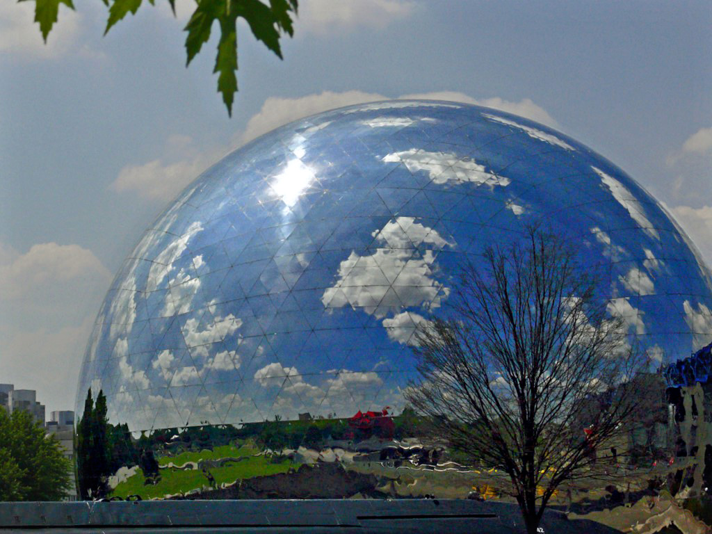 Géode ensoleillée