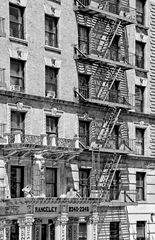 géométrie des escaliers de secours à New York