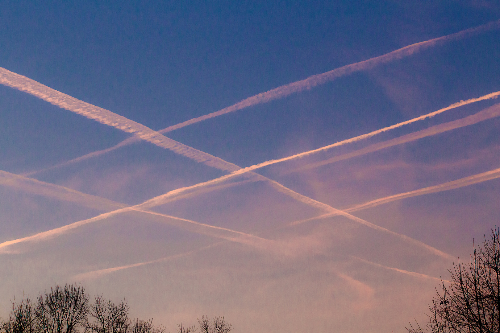 Geometrie in cielo con fasci paralleli