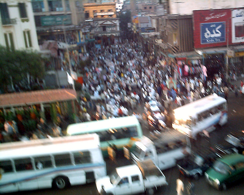 Geordnetes Chaos, ein Markt in Kairo am Vormittag