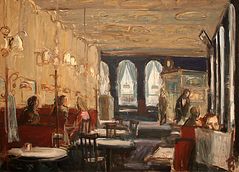 Georg Eisler: Café Sperl, 1975