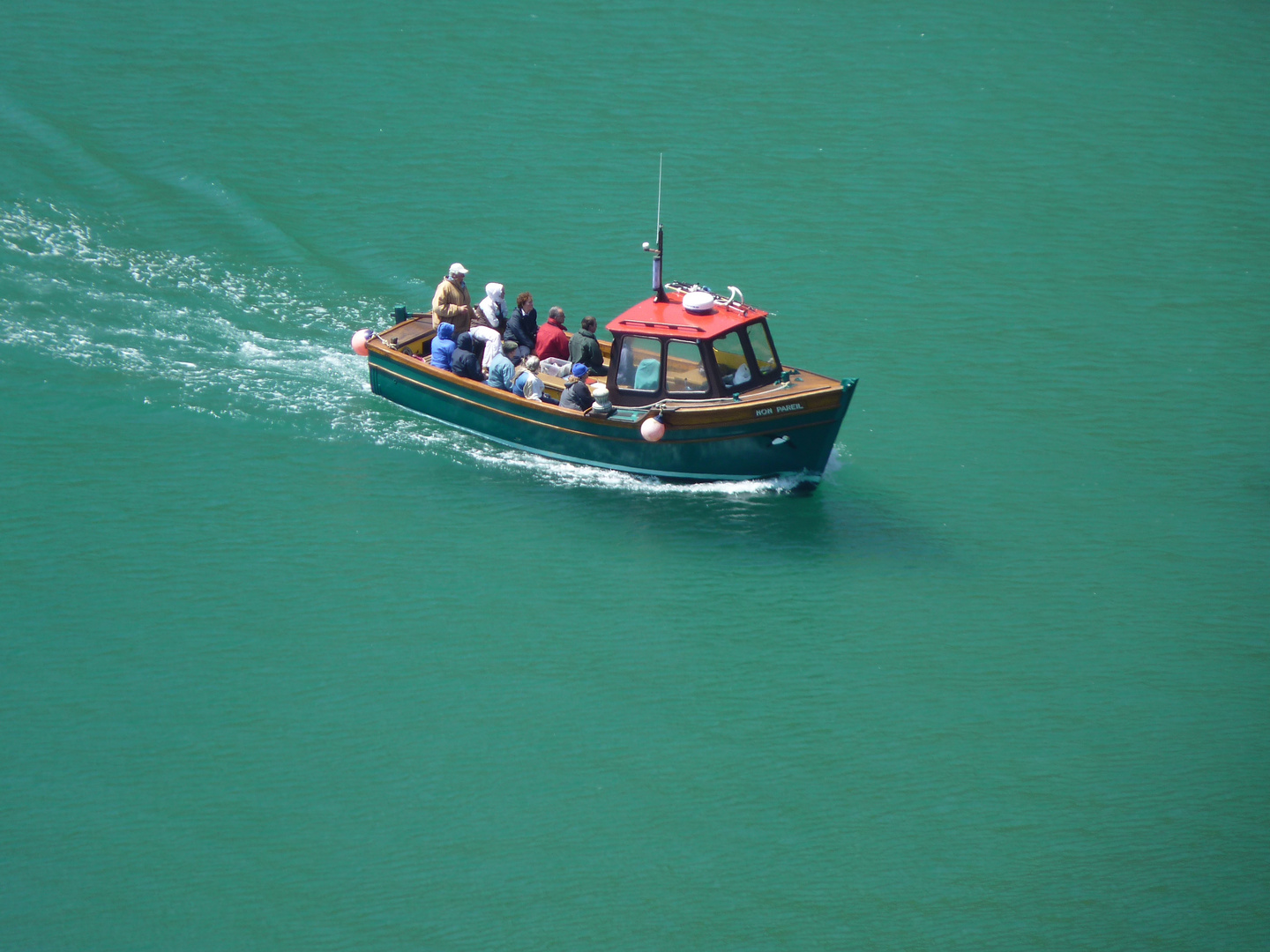 George Guille bei einem seiner boat trips / Sark