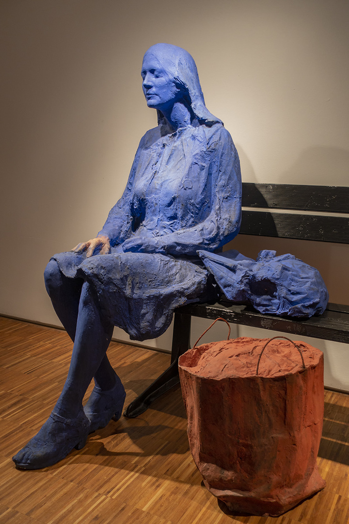 George Segal "Blue Girl on a Park Bench" (1980)