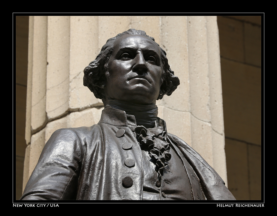 George Washington at Federal Hall, Lower Manhattan, New York City / USA