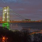 George Washington Bridge lit