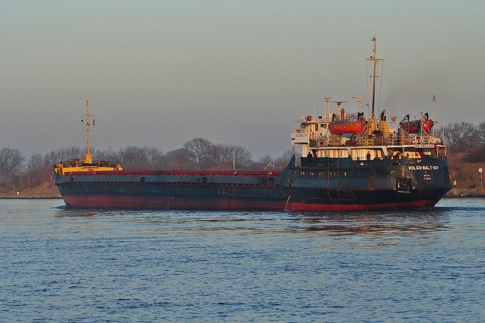 georgischer Frachter im Nord-Ostsee-Kanal 