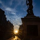 Georgsbrunnen im Morgenlicht