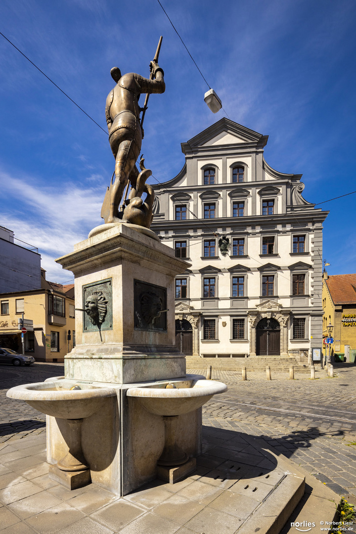 Georgsbrunnen mit Stadtmetzg