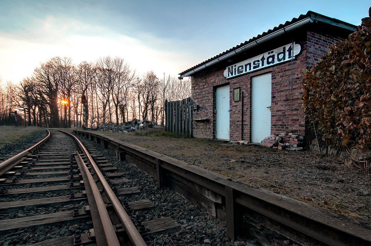 Georgschacht Stadthagen - Zechenanschluss Grubenbahn, Eisenbahn Bhf. Nienstädt