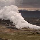 Geothermalkraftwerk in der Nähe von Reykjahlid, am Mývatn-See, Island