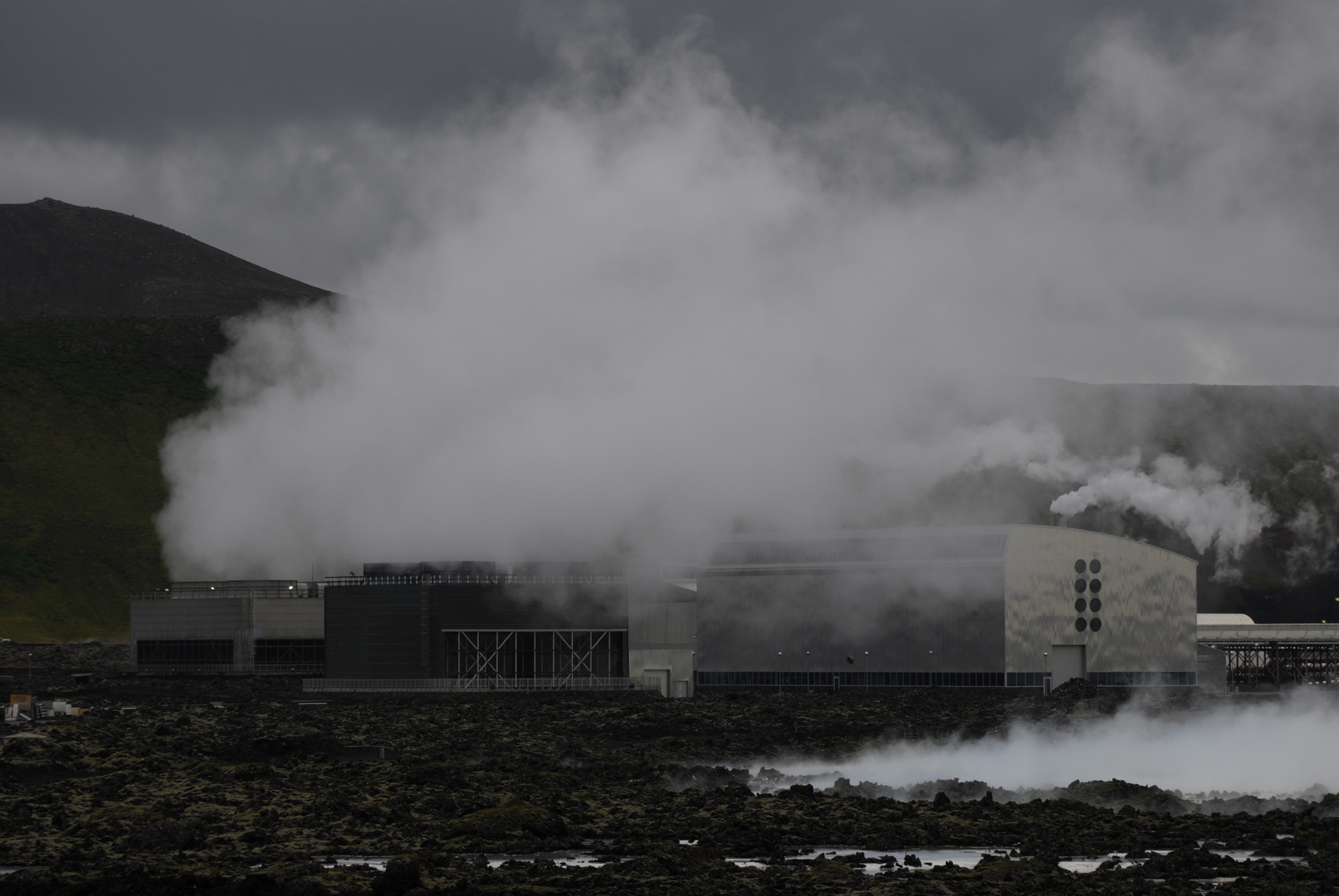 Geothermie Kraftwerk nahe Grindavik